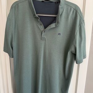 Travis Mathew Edgewood golf course Tahoe Men's Green Polo Shirt